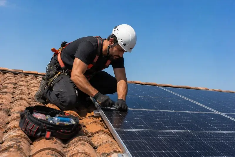 Maintenance et monitoring de panneaux solaires à Billiat