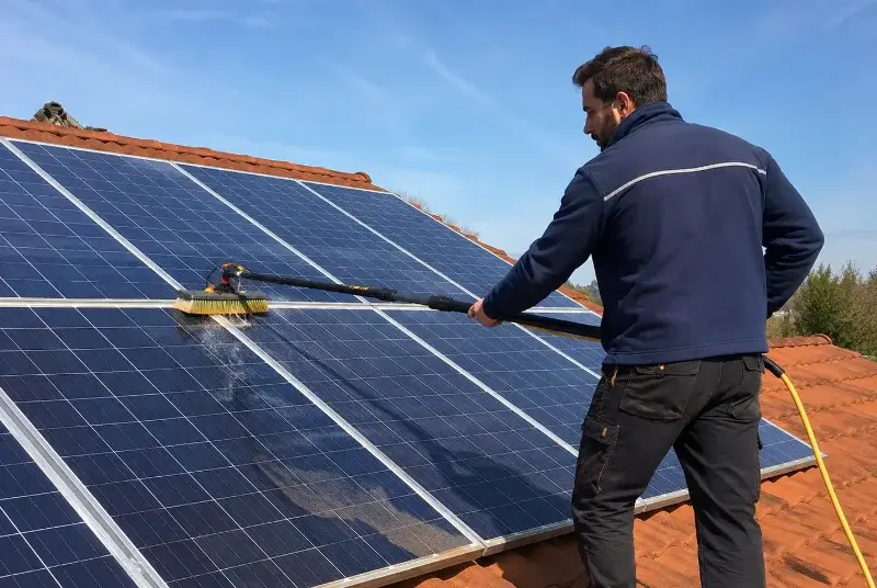 Nettoyage et entretien de panneaux solaires à Billiat